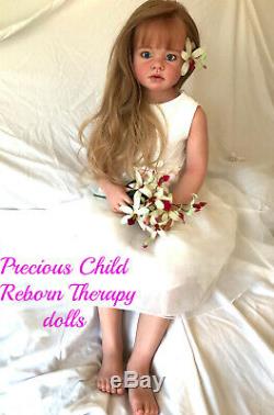 43'' Reborn Doll Toddler Angelica by Reva Schick and custom