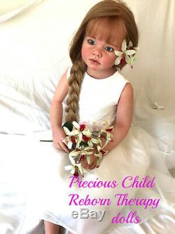 43'' Reborn Doll Toddler Angelica by Reva Schick and custom