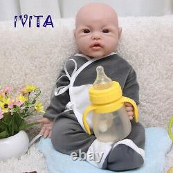 43cm 2700g Real Touch Lifelike Infant Full Body Silicone Reborn Baby Doll Gifts