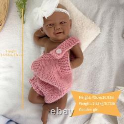 43cm Reborn doll, silicone doll, handmade, crafts, children's toys, gifts