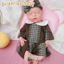 44cm silicone girl doll reborn doll Christmas gift sleeping baby doll handmade