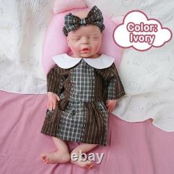 44cm silicone girl doll reborn doll Christmas gift sleeping baby doll handmade