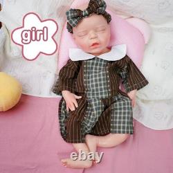 44cm silicone girl doll reborn doll Christmas gift sleeping baby doll handmade