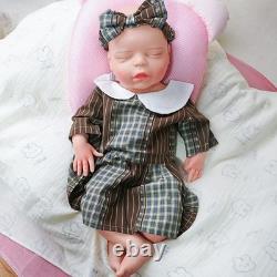 44cm silicone girl doll reborn doll Christmas gift sleeping baby doll handmade