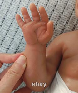 45cm Brown Skin Reborn Baby Dolls 3kg Full Body Silicone Newborn Baby Dolls #Boy