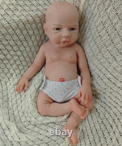 45cm Drink-Wet System Reborn Baby Doll Real Baby Weight 6.6lbs Full Silicone#Boy