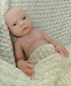 45cm Drink-Wet System Reborn Baby Doll Real Baby Weight 6.6lbs Full Silicone#Boy