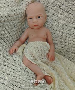 45cm Drink-Wet System Reborn Baby Doll Real Baby Weight 6.6lbs Full Silicone#Boy