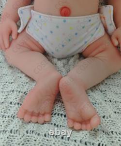45cm Drink-Wet System Reborn Baby Doll Real Baby Weight 6.6lbs Full Silicone#Boy