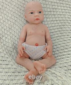 45cm Drink-Wet System Reborn Baby Doll Real Baby Weight 6.6lbs Full Silicone#Boy