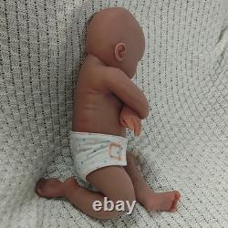 45cm Full Body Platinum Silicone Reborn Baby Dolls Open Eyes Newborn GirlDoll US