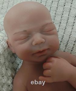 45cm Full Body Silicone Reborn Baby Dolls 2.8kg Newborn Baby Doll #Brown Skin US