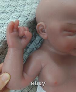 45cm Full Body Silicone Reborn Baby Dolls 2.8kg Newborn Baby Doll #Brown Skin US