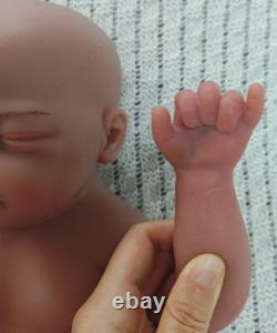 45cm Full Body Silicone Reborn Baby Dolls 2.8kg Newborn Baby Doll #Brown Skin US