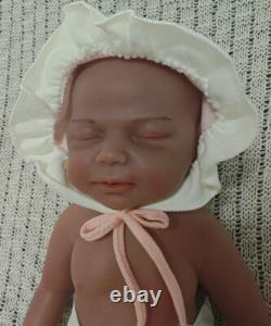 45cm Full Body Silicone Reborn Baby Dolls 2.8kg Newborn Baby Doll #Brown Skin US