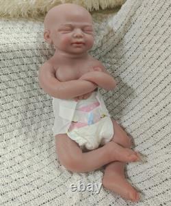 45cm Full Body Silicone Reborn Baby Dolls 2.8kg Newborn Baby Doll #Brown Skin US