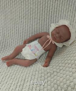 45cm Full Body Silicone Reborn Baby Dolls 2.8kg Newborn Baby Doll #Brown Skin US