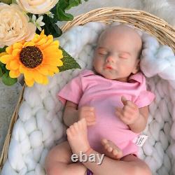 45cm Sam Reborn Baby Girl Full Body Solid Silicone Dolls Painted Newborn Dolls