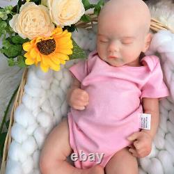 45cm Sam Reborn Baby Girl Full Body Solid Silicone Dolls Painted Newborn Dolls