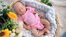 45cm Sam Reborn Baby Girl Full Body Solid Silicone Dolls Painted Newborn Dolls