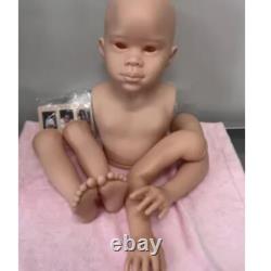 46 Huge Black Skin Reborn Doll DIY Kits Parts Unpainted Toddler Cloth Body Toys