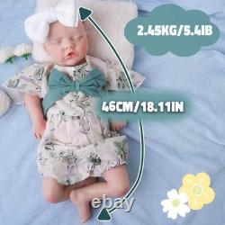 46cm silicone doll silicone reborn doll handmade whshable toys gifts crafts