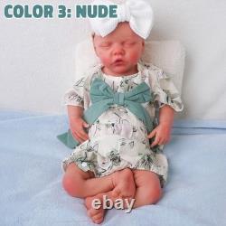 46cm silicone doll silicone reborn doll handmade whshable toys gifts crafts