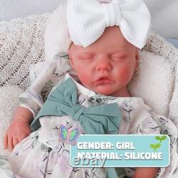 46cm silicone doll silicone reborn doll handmade whshable toys gifts crafts