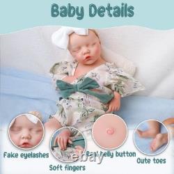 46cm silicone doll silicone reborn doll handmade whshable toys gifts crafts