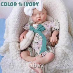 46cm silicone doll silicone reborn doll handmade whshable toys gifts crafts