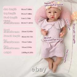 46cmbaby silicone doll silicone reborn doll handmade whshable toy gift crafts