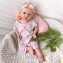 46cmbaby silicone doll silicone reborn doll handmade whshable toy gift crafts
