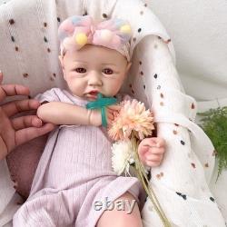 46cmbaby silicone doll silicone reborn doll handmade whshable toy gift crafts
