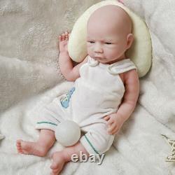 47cm Full Silicone Reborn Baby Dolls, Soft Platinum Silicone Newborn Baby Doll