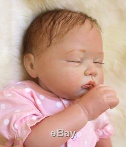 49cm/20 Handmade Newborn Reborn Doll Baby Girl Lifelike Vinyl silicone/ DK-15