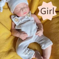49cm silicone girl doll reborn doll Christmas gift sleeping baby doll handmade