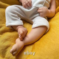 49cm silicone girl doll reborn doll Christmas gift sleeping baby doll handmade