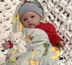 5 lbs Full Body Silicone 18 Reborn Baby Boy Lifelike Newborn Dolls Pacifier