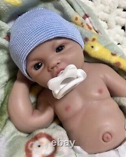 5 lbs Full Body Silicone 18 Reborn Baby Boy Lifelike Newborn Dolls Pacifier