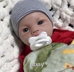 5 lbs Full Body Silicone 18 Reborn Baby Boy Lifelike Newborn Dolls Pacifier