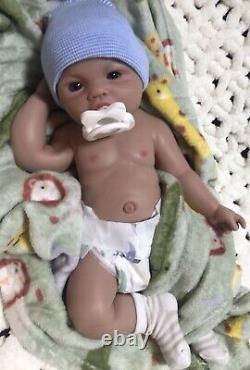 5 lbs Full Body Silicone 18 Reborn Baby Boy Lifelike Newborn Dolls Pacifier