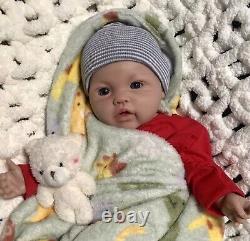 5 lbs Full Body Silicone 18 Reborn Baby Boy Lifelike Newborn Dolls Pacifier