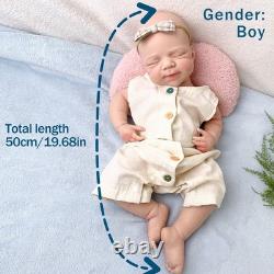 50cm silicone boy doll silicone reborn doll handmade whshable toys gifts crafts