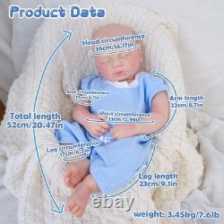 52cm Reborn doll, silicone doll, handmade, crafts, children's toys, gifts