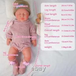 52cm silicone doll silicone reborn doll handmade whshable toys gifts crafts