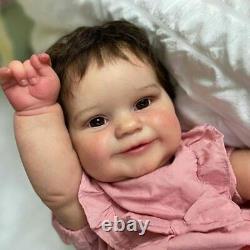 60CM Realistic Reborn Baby Dolls Vinyl Handmade Newborn Lifelike Toddler Toys