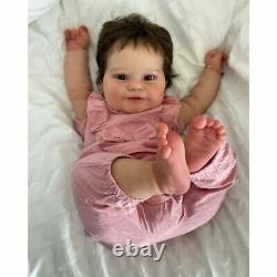 60CM Realistic Reborn Baby Dolls Vinyl Handmade Newborn Lifelike Toddler Toys