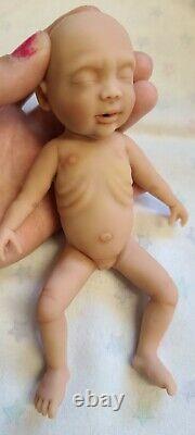 7 Micro Preemie Full Body Silicone Baby Girl Doll Penelope