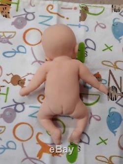 7 Unpainted Micro Preemie Full Body Silicone Baby Boy Doll Gabriel