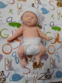 7 Unpainted Micro Preemie Full Body Silicone Baby Boy Doll Gabriel